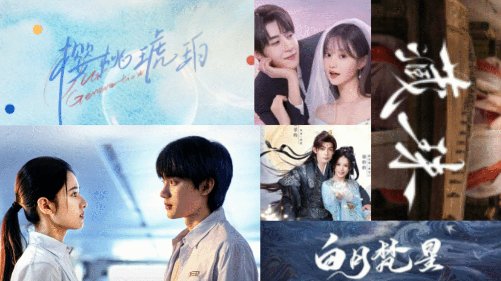 Poster of upcoming Chinese dramas August to December 2025.