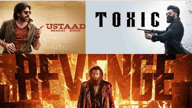 Collage of upcoming Bollywood movies releasing mid-March 2026: Dhurandhar 2, Toxic: A Fairy Tale for Grown-Ups and Ustaad Bhagat Singh.